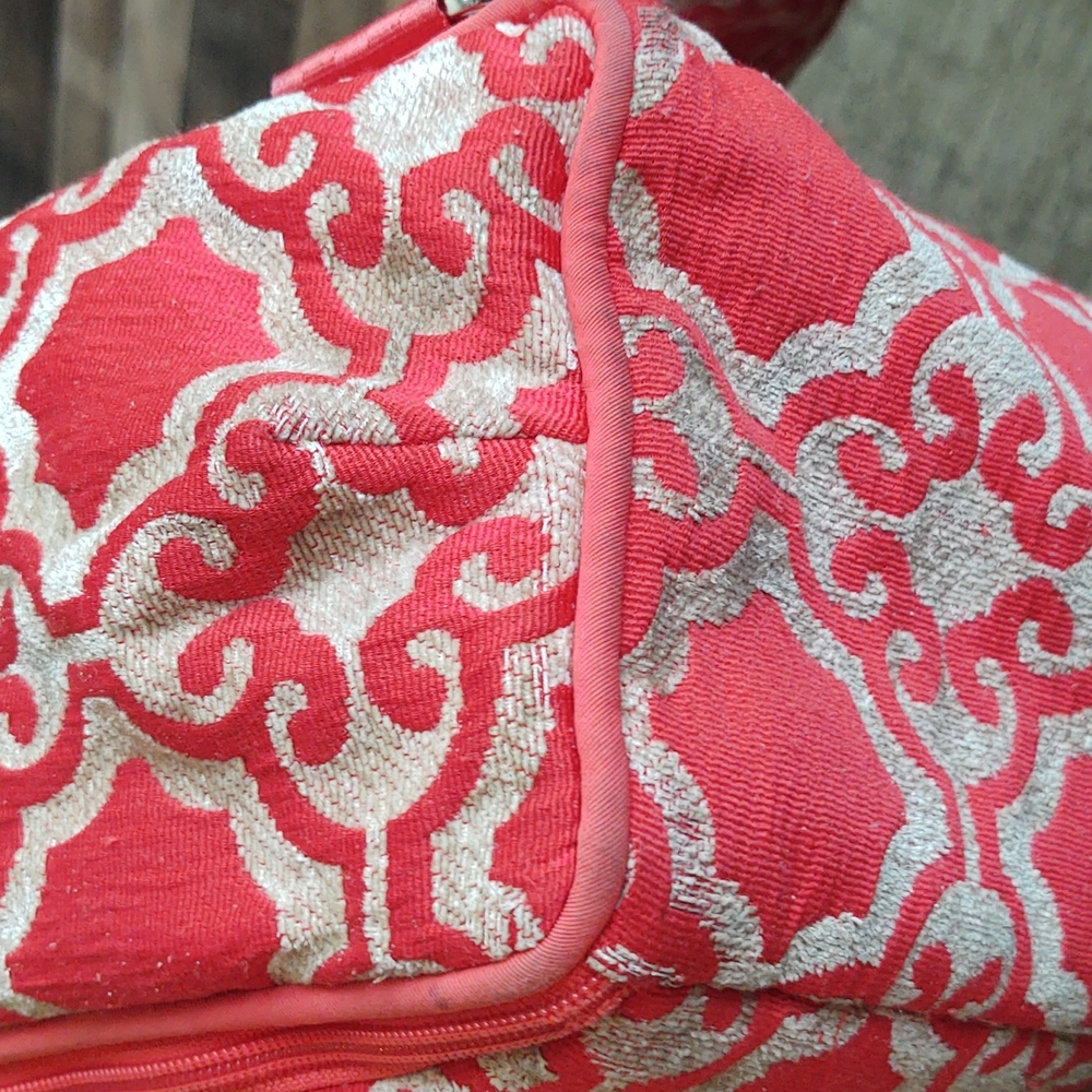 Petunia Pickle Bottom Diaper Bag Backpack Orange And Beige Tapestry - Picture 11 of 17